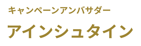 キャンペーンアンバサダー アインシュタイン